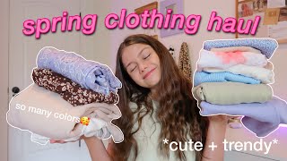 HUGE springsummer try on haul 2021 [upl. by Rialcnis]