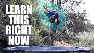 Cool Trampoline Flip You Can Learn ASAP [upl. by Ahtiek]