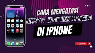 Cara Mengaktifkan Hotspot Yang Tidak Bisa Menyala di Iphone [upl. by Clintock]