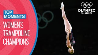 Womens Olympic Trampoline Champions 20002016  Top Moments [upl. by Bazar]