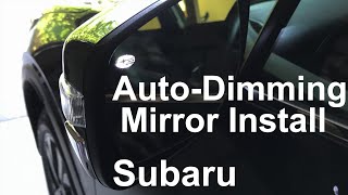 OutbackLegacy AutoDimApproach Mirror Installation [upl. by Madlin]