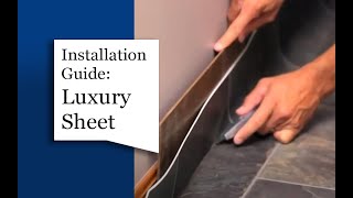 Luxury Sheet Installation Guide  Tarkett Home [upl. by Katya]