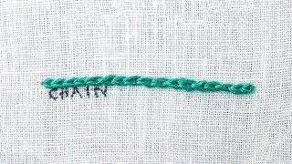 How to do a Chain Stitch [upl. by Nagap]