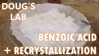 Benzoic Acid Recrystallization and Solubility vs pH [upl. by Marpet]