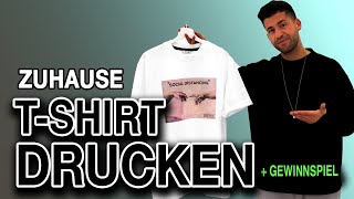 TShirt selber Zuhause bedrucken  DIY Tutorial amp Gewinnspiel  Kosta Williams [upl. by Eimmis988]