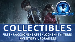 Resident Evil 2 Remake All Collectible Locations Files Mr Raccoons Safes Inventory Key Items [upl. by Tlaw]