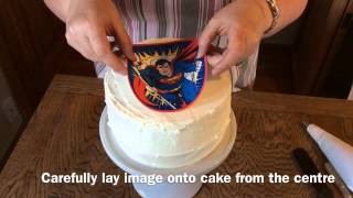 Using an Edible Icing Image [upl. by Inahpit]