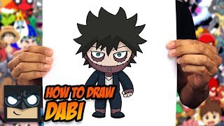 HOW TO DRAW MY HERO ACADEMIA  DABI  STEP BY STEP TUTORIAL [upl. by Suhpesoj487]