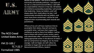 Read it To Me The NCO Creed [upl. by Aiceled342]