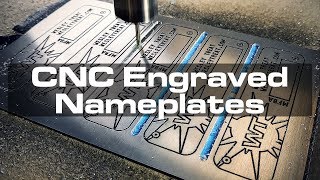 CNCEngraved Aluminum Nameplates [upl. by Dent]