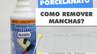 COMO REMOVER MANCHAS DO PORCELANATO [upl. by Chesney]