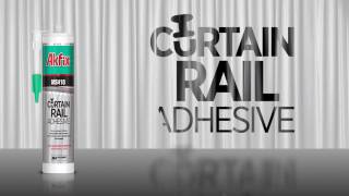 Curtain rail installation with Akfix MS410 Curtain Rail Adhesive [upl. by Howenstein]