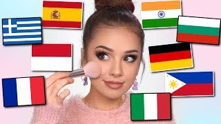 FOREIGN LANGUAGES Makeup CHALLENGE [upl. by Einneg]