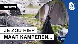 Vakantie verpest door noodweer bij Gardameer [upl. by Gar]