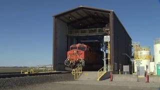 BNSFs respray facility in Pasco Wash [upl. by Meares]