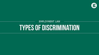 Types of Discrimination [upl. by Yoc]