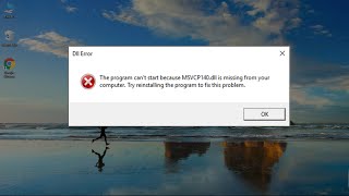 How to Fix MSVCP140dll and VCRUNTIME140dll Missing Error [upl. by Ratha]