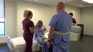 Physical Therapy Transfer Training  How To Transfer From Wheelchair To Bed [upl. by Friedland265]