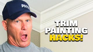 Interior Trim Painting Hacks DIY How To Paint House Trim Work [upl. by Lazaruk]