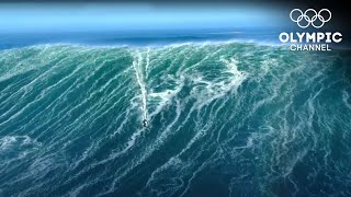 Are these the largest Waves ever surfed  Nazare 2020 The Beast Awakens [upl. by Ettenil]