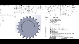 How to design chain sprocket No 40 20z [upl. by Alik]