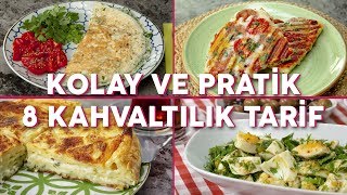 Kolay ve Pratik 8 Kahvaltılık Tarif Seç Beğen  Yemek Tarifleri [upl. by Leoj]