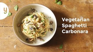 How to Make Vegetarian Carbonara  Yummy Ph [upl. by Marjy]