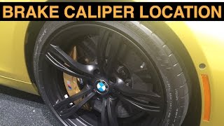 Brake Caliper Location  Explained [upl. by Fanchette652]