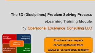 Operational Excellence 101  5 The 8D Problem Solving Process [upl. by Darce442]