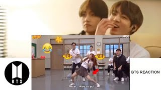 BTS Reaction BLACKPINK LISA Dance Compilation [upl. by Mersey]