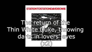 Station to Station  David Bowie  Lyrics [upl. by Naira]