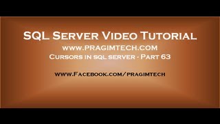 Cursors in sql server Part 63 [upl. by Jaehne]