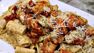 Creamy Pesto Chicken Pasta Recipe  30 Minute Meal [upl. by Annaehs]