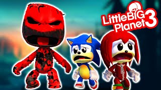 Sonic amp Knuckles VS Evil Sackboy  LittleBigPlanet 3  EpicLBPTime [upl. by Randie854]