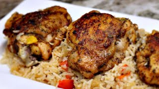 Oven Baked Chicken and Rice One Pan Dinner [upl. by Whetstone]