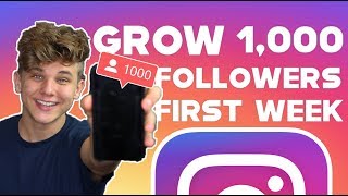 HOW TO GAIN 1000 ACTIVE FOLLOWERS ON INSTAGRAM IN 1 WEEK 2019 GROWTH HACKS [upl. by Losse]