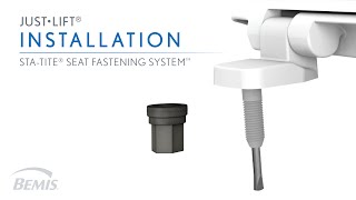 Installation Just•Lift® Toilet Seat  Never Loosens [upl. by Kaiser]