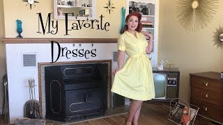 My FAVORITE DressesVintage 1950s [upl. by Tijnar363]