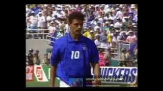 1994 World Cup Final Roberto Baggio penalty miss Dünya Kupası Finali Baggio penaltı kaçırıyor [upl. by Lennie]