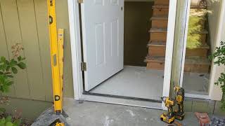 Jeld Wen Front Door Installation  Really crappy products and craftsmanship PART 1 [upl. by Uhthna294]