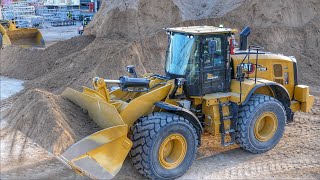 Cat 972M Wheel Loader Loading Trucks [upl. by Ym]