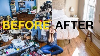 EXTREME KONMARI METHOD DECLUTTERING  Before amp After [upl. by Siramad]