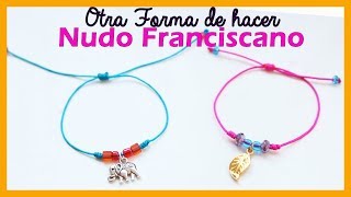 PULSERAS de HILO FACIL con  3 NUDOS FRANCISCANOS 😱 [upl. by Dopp72]