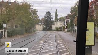 Straßenbahn Dresden 2019 linie 2 [upl. by Rip]