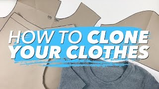 How to Make Patterns from Your Clothes CLONE YOUR WARDROBE  WITHWENDY [upl. by Dnaltruoc]