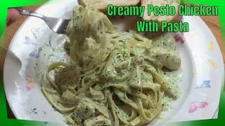 Creamy Pesto Chicken With Pasta  Pesto Chicken Pasta Recipe  MOLCS Easy Recipes [upl. by Ardnossak868]