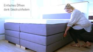 Boxspringbett Winston mit Bettkasten [upl. by Eustazio]