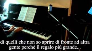 Tiziano Ferro  Il Regalo Più Grande base strumentale KARAOKE HQ [upl. by Yorgerg]