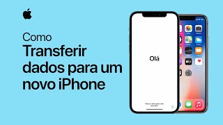 Como transferir dados do antigo iPhone para um novo iPhone – Suporte da Apple [upl. by Earehs145]