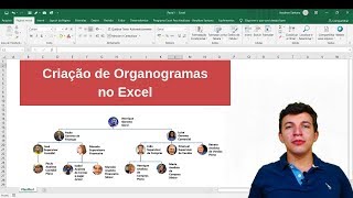 Criando Organogramas no Excel  SmartArt [upl. by Doralia]